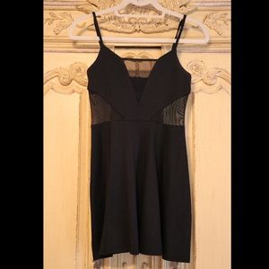 Forever 21 Black Dress with Sheer Cut-Outs